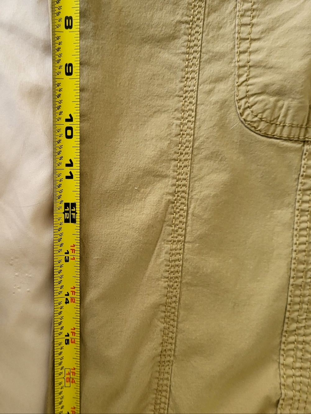 SO Womens Khaki Brown Cuffed Cargo Capris - Picture 9 of 13